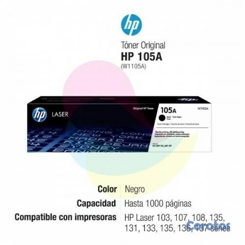 impresoras y scanners - TONER HP 105A - W1105A TOTALMENTE ORIGINAL EN ESPECIAL  1