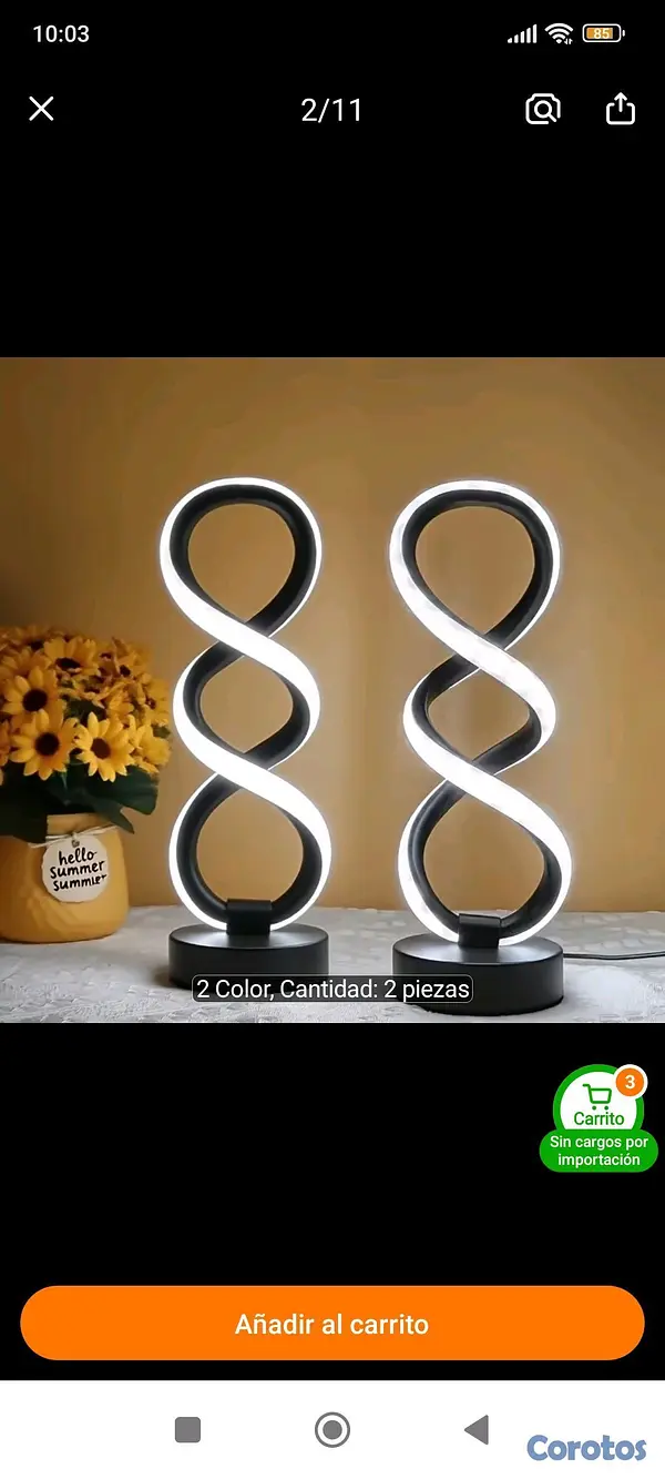 decoración y accesorios -  Lámparas espirales retro  4