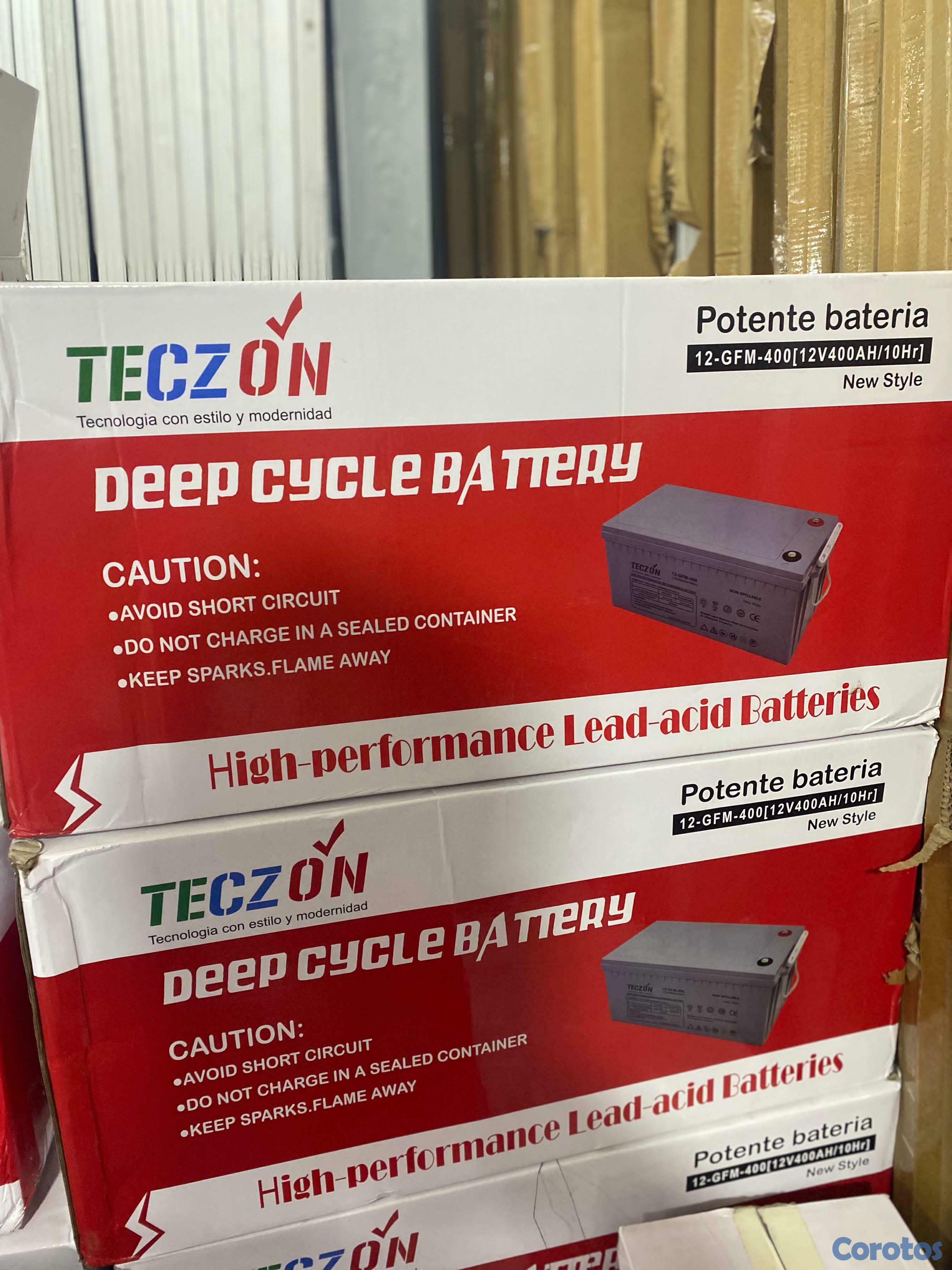 otros electronicos - Baterías Teczon 12 volt/ 400 AH disponible en oferta 