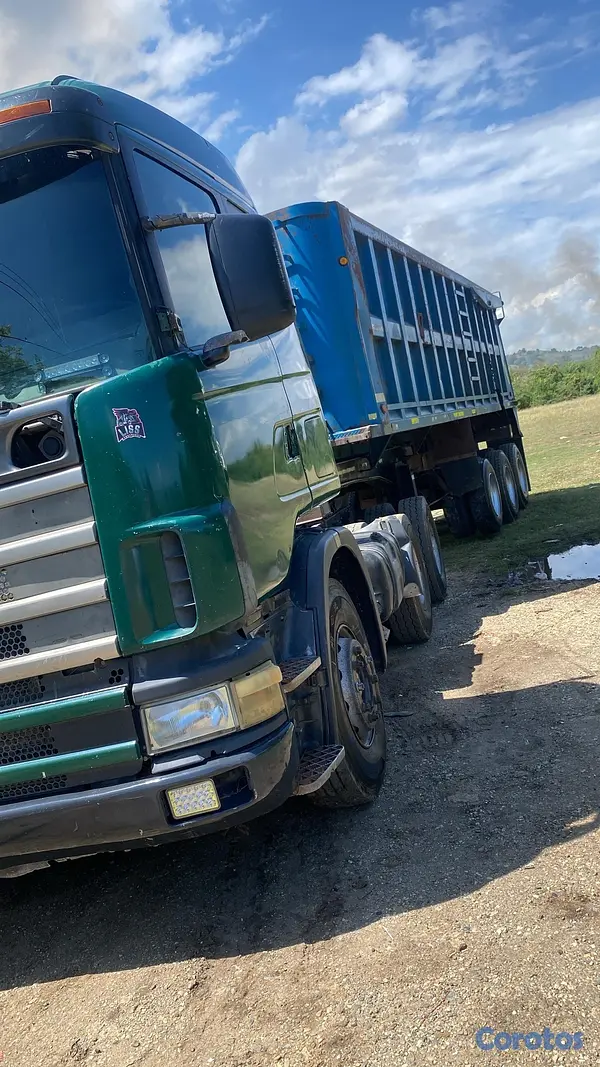 camiones y vehiculos pesados - Vendo 4 Camiones Scania con su volqueta cada uno d 4