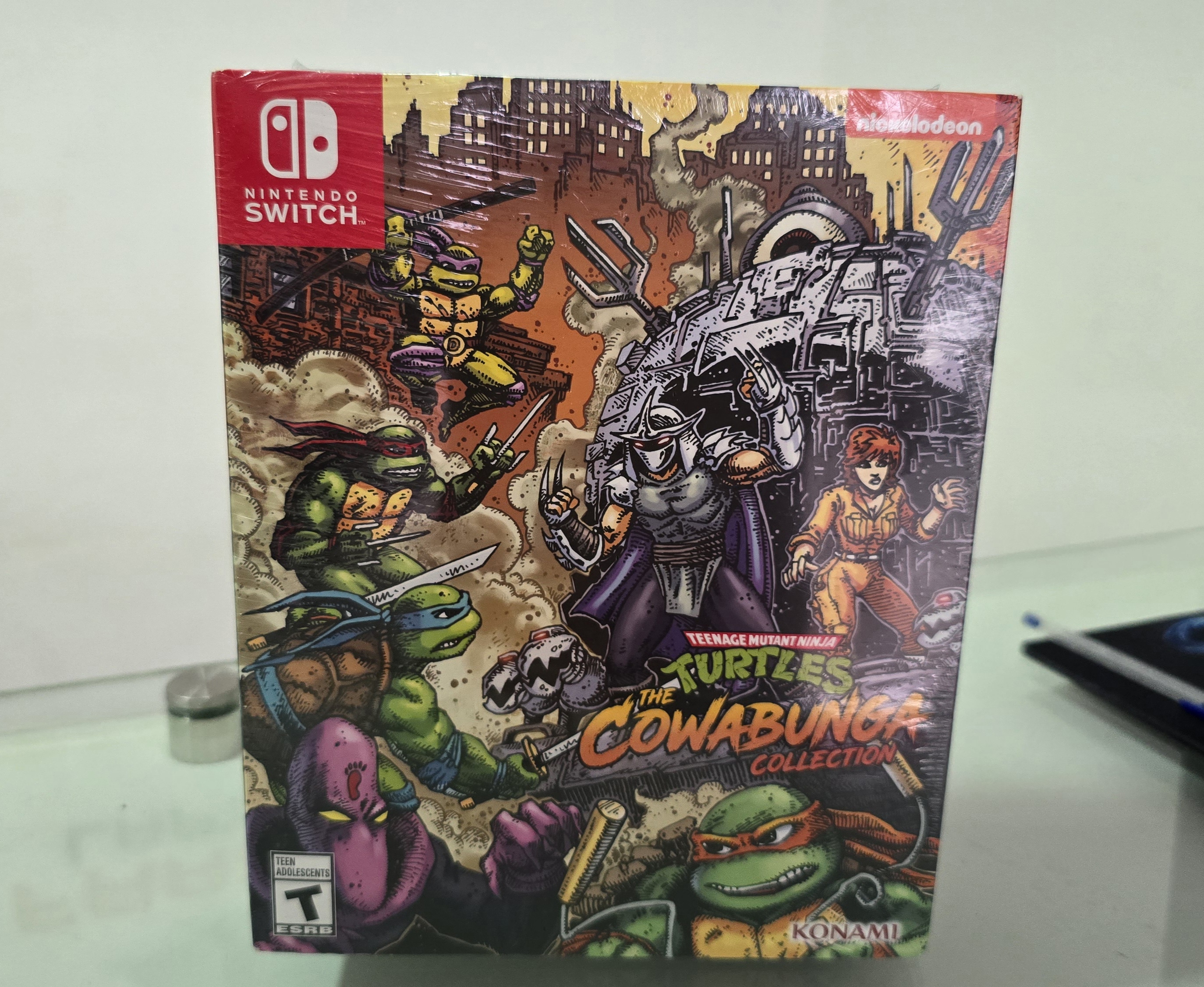 consolas y videojuegos - Switch Tortuga ninja Couwabunga Edicion Coleccionista Nuevo sellado  0