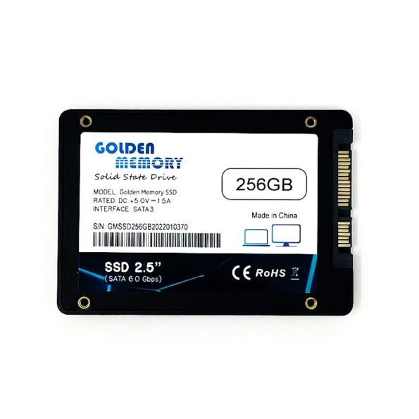 computadoras y laptops - Disco Ssd 256gb Sata 3 2.5″ Golden Memory
