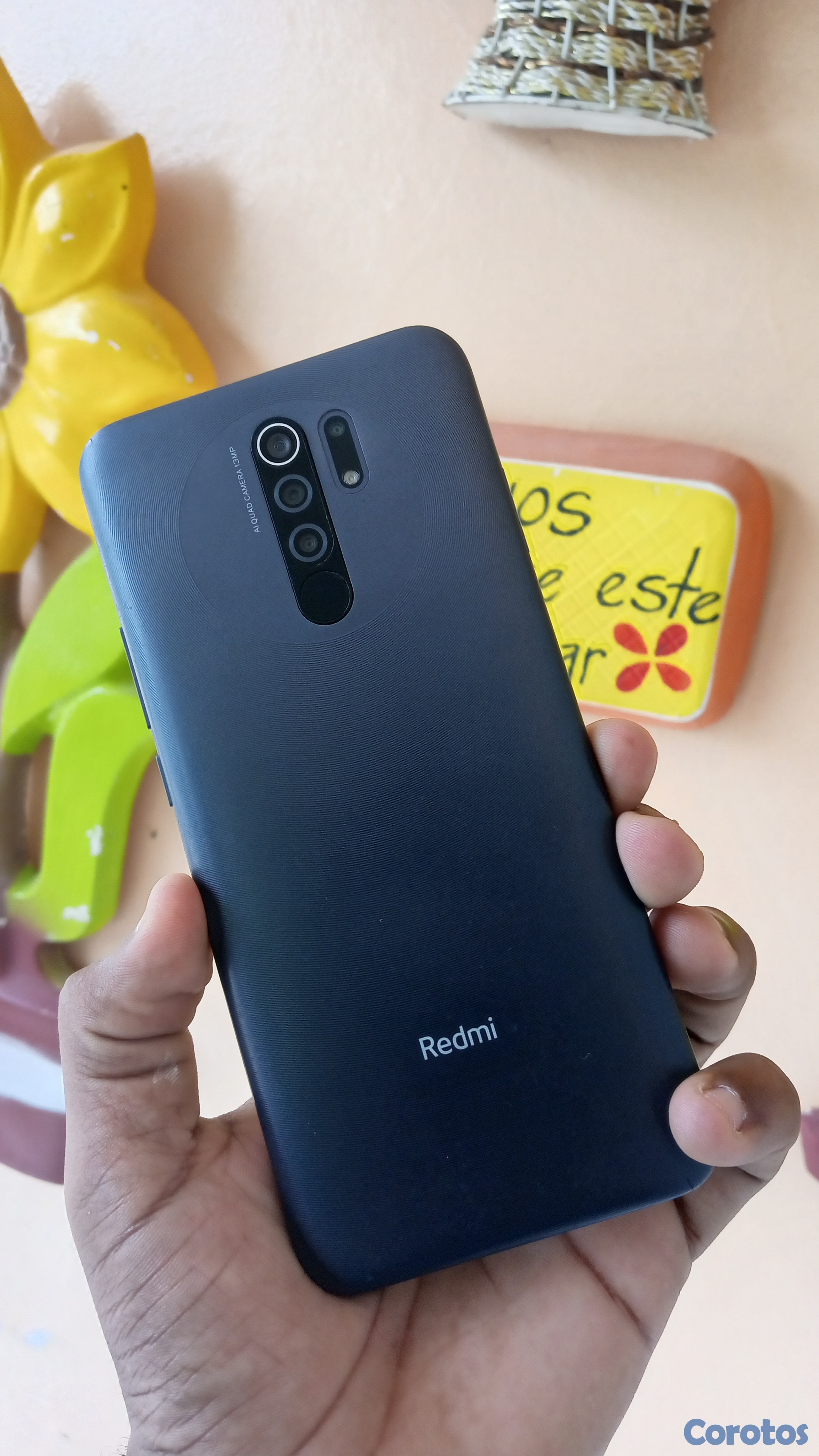 celulares y tabletas - Redmi 9 Normal Casi Nuevo. Incluye Cargador, Forro y Espacio Adicional. 4