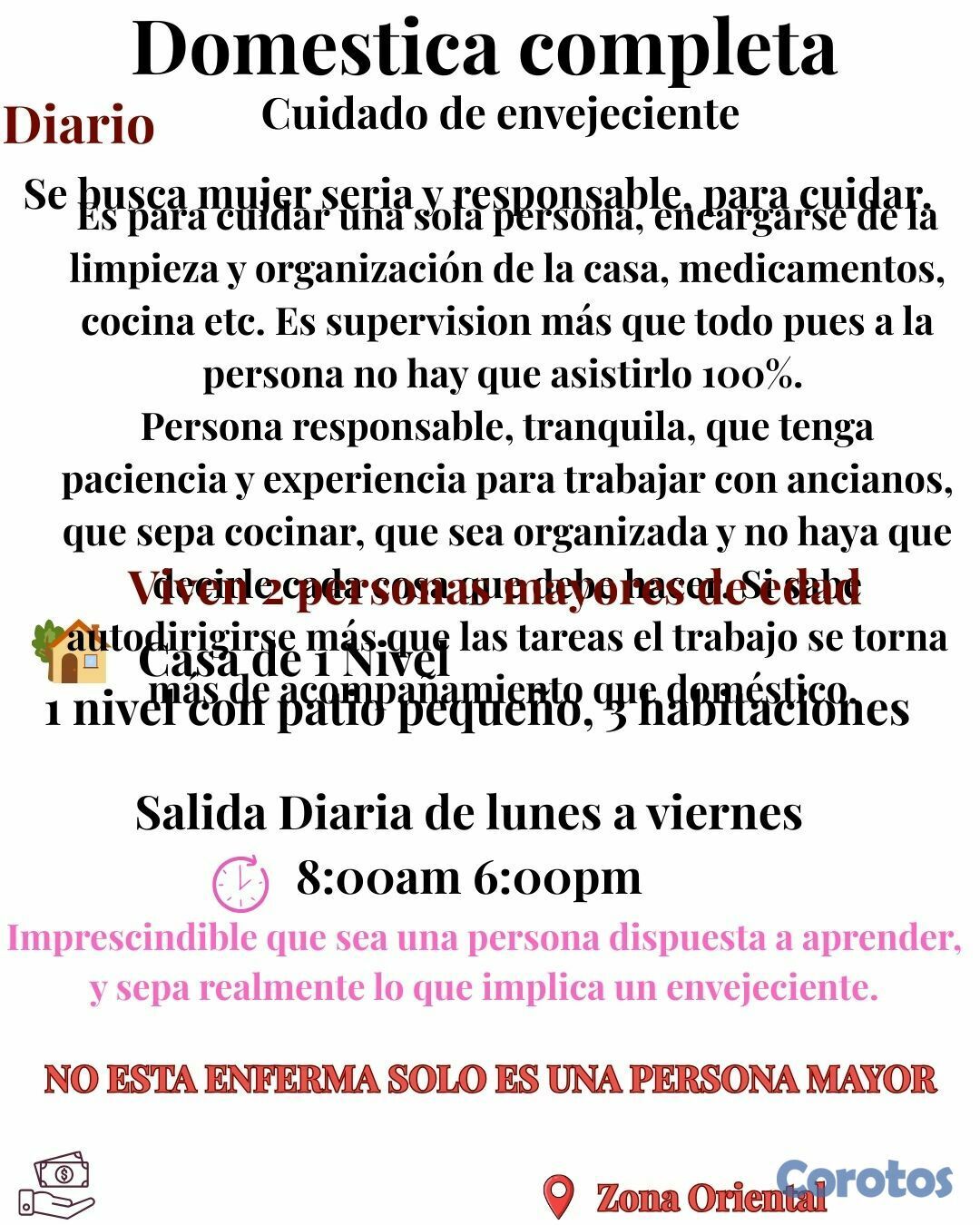 empleos disponibles - Vacantes disponibles domesticas.  5