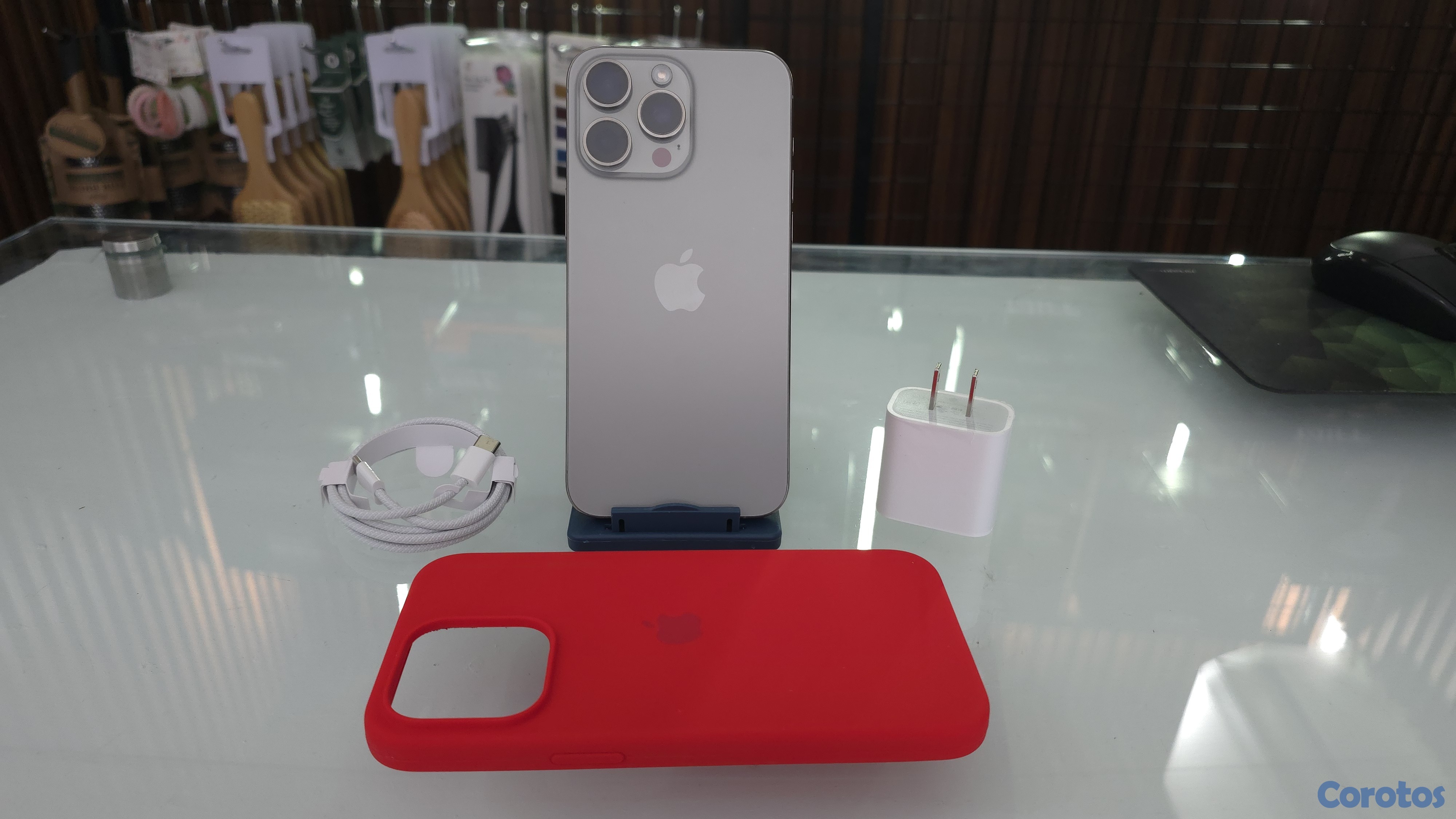 celulares y tabletas - iPhone 15 Pro Max 256GB Natural desbloqueado de fa 2