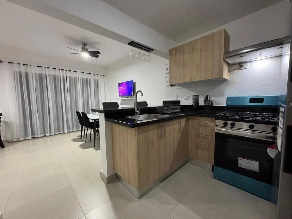 apartamentos - Punta Cana, Apartamento amueblado de 2 hab 4