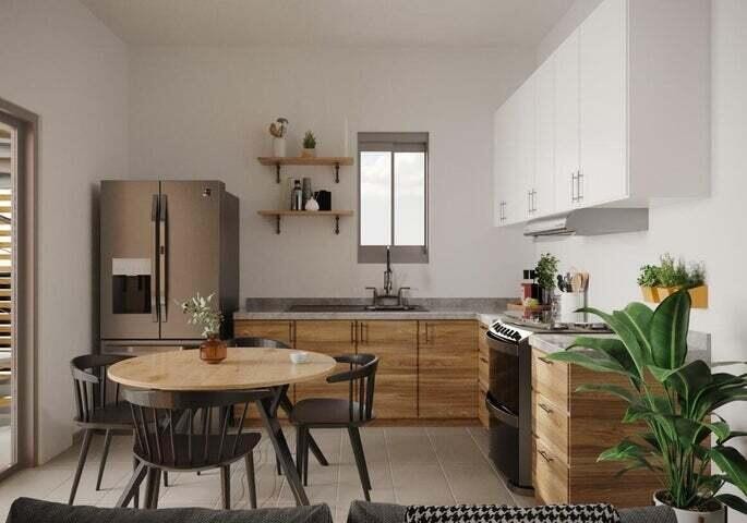 apartamentos - Proyecto en venta Punta Cana #24-1621 un dormitorio, áreas sociales.
