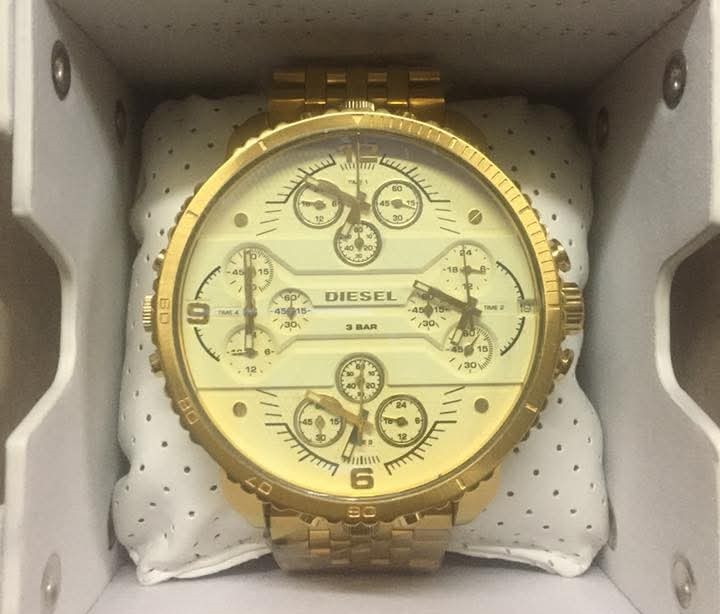 joyas, relojes y accesorios - Reloj Diesel  Gran Daddy cuarzo y acer/inox 2
