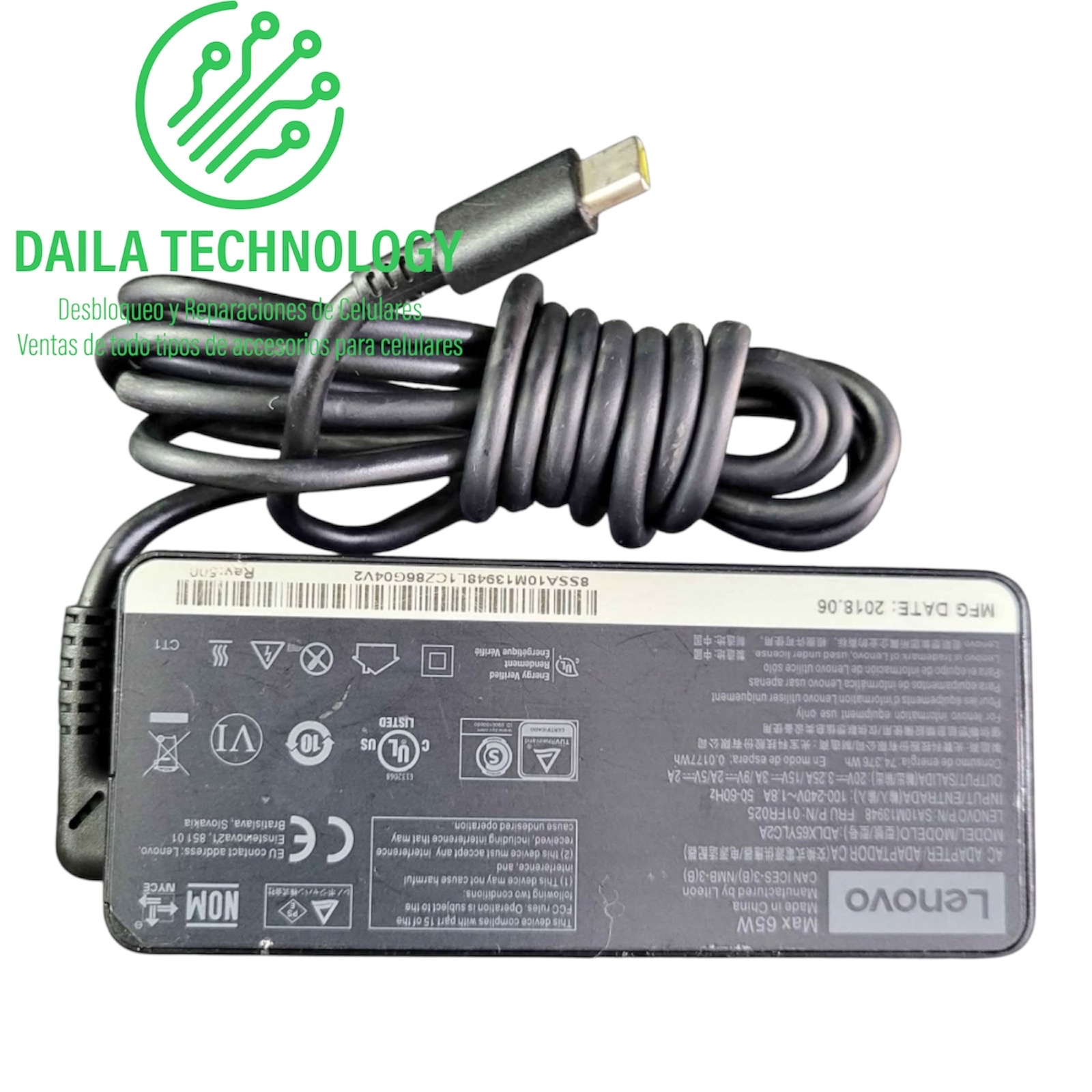 computadoras y laptops - cargador C Lenovo 65W  0