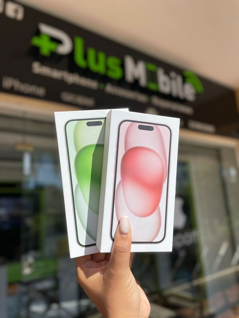 celulares y tabletas - iPhone 15 256GB (Pink, Green) Sellado 