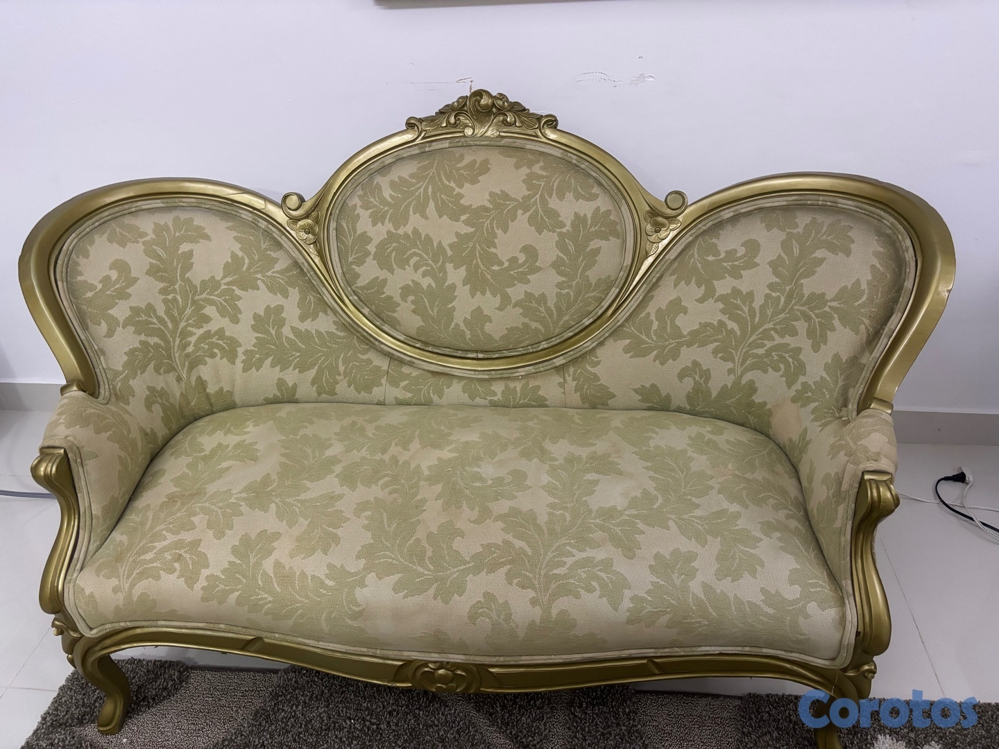 muebles y colchones - Hermoso Diván antiguo estilo Luis XV 1