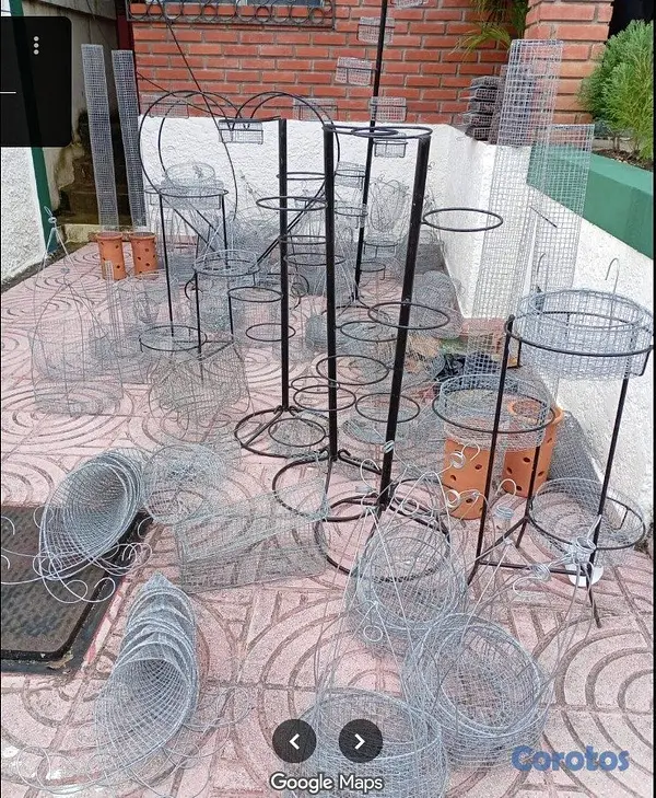 herramientas, jardines y exterior - Canastas en alambre inoxidable 3