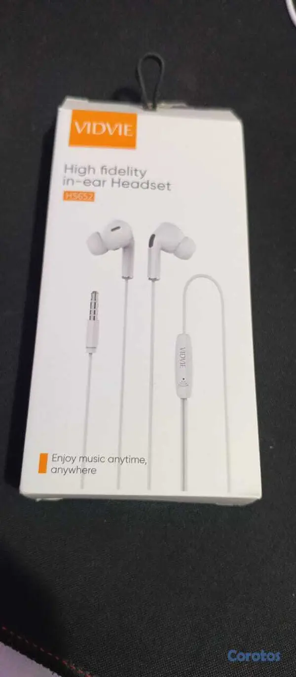 otros electronicos - Auriculares Vidvie en 100 pesos (cada uno), usados 2