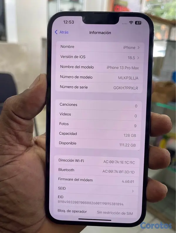 celulares y tabletas - iPhone 13 Pro Max 128gb. 3