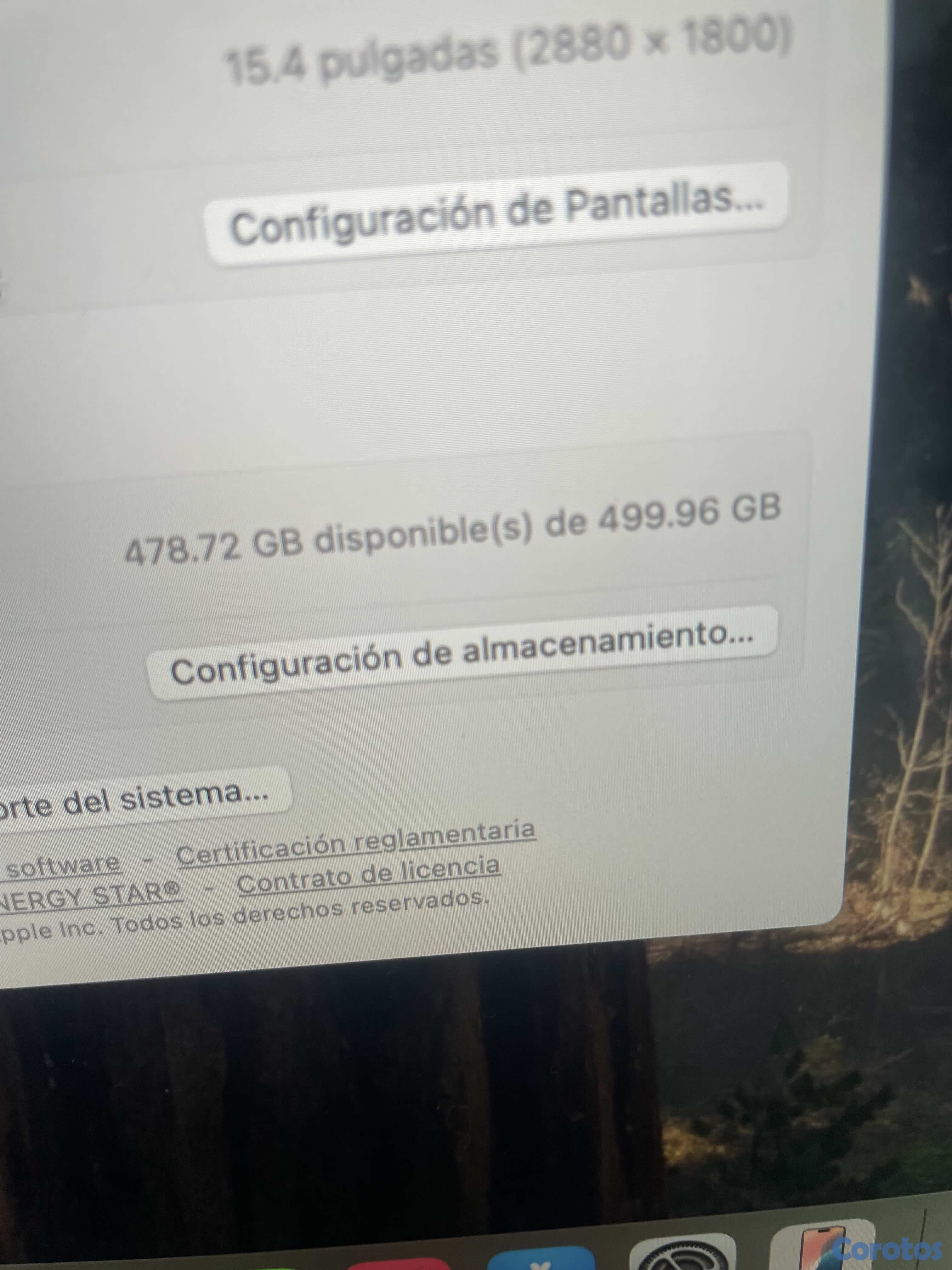 computadoras y laptops - Macbook Pro 15.4 2019 i9 2.3ghz, 16gb ram, 512 ssd 4