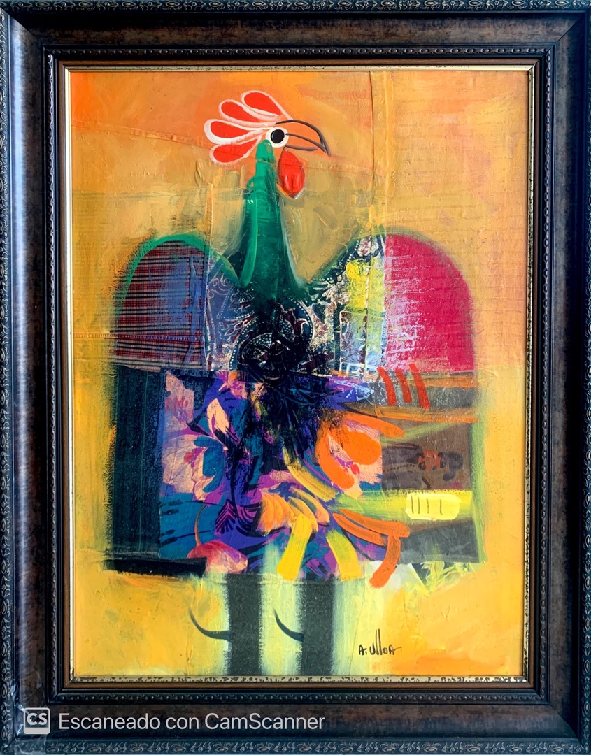 decoración y accesorios - Pintura de la Alberto Ulloa original
El gallo pinto 30x40”