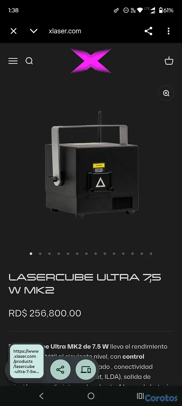 camaras y audio - LASERCUBE 7.5W CUBE2ULTRA 6