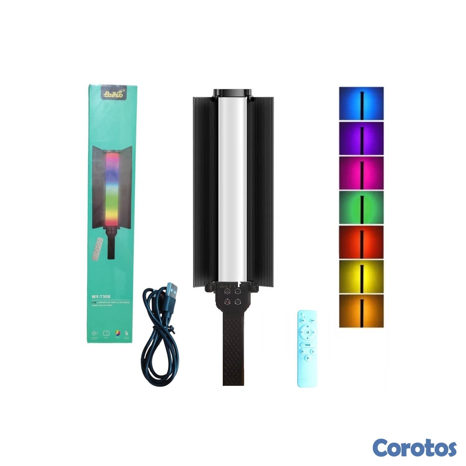 otros electronicos - LAMPARA DE MANO RGB RECARGABLE MY-7308 IP-MYL1 1