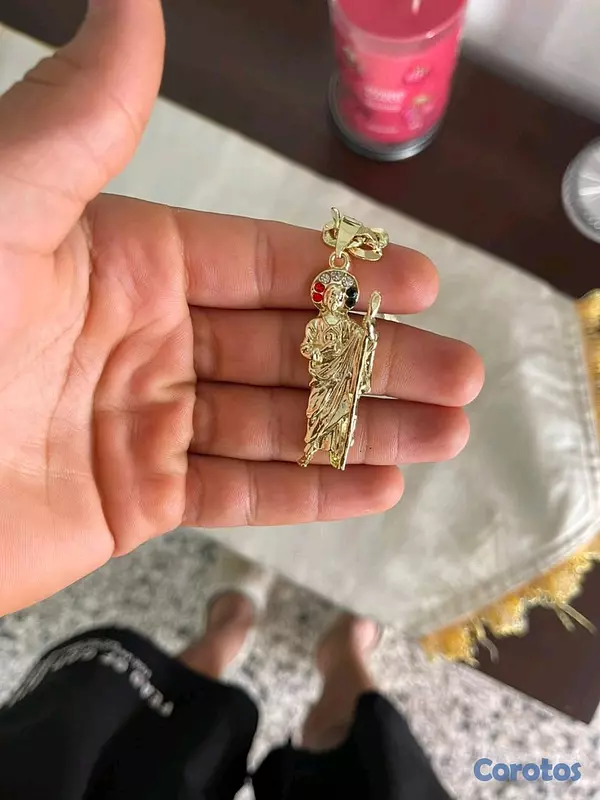 joyas, relojes y accesorios - CADENA CUBANA EN MATERIAL BRASS LAMINADO EN ORO 14K 2