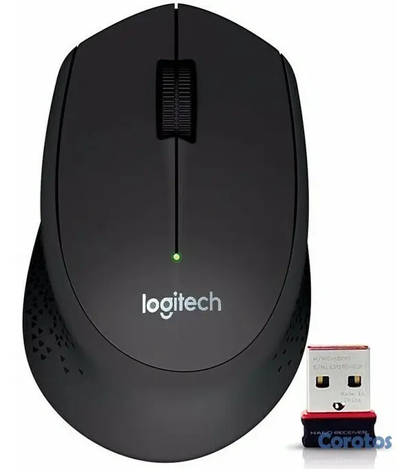 computadoras y laptops - MOUSE LOGITECH M280 INALAMBRICO OPTICO, RECEPTOR USB, NEGRO, ERGONOMICO. 2
