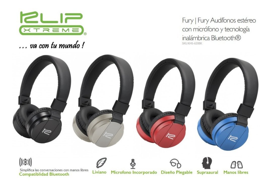 computadoras y laptops - AUDIFONO CON MICROFONO KLIPX, BLUETOOTH PROFESIONALES 