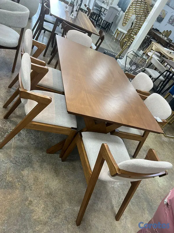 muebles y colchones - Juego de comedor importado de 6 sillas en madera p 2