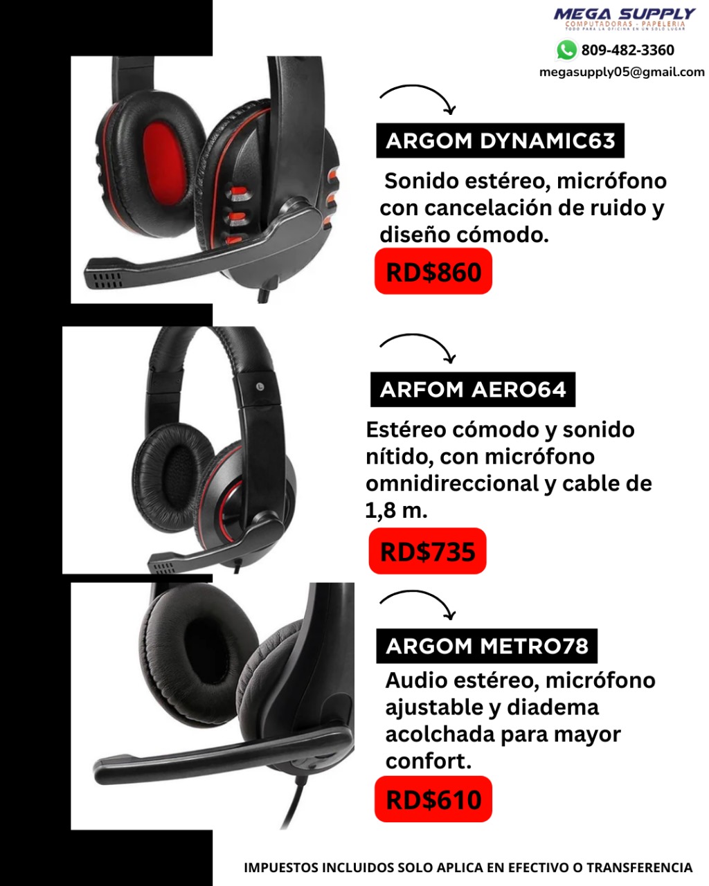 computadoras y laptops - GRAN ESPECIAL DE AUDIFONOS CON MICROFONO  0