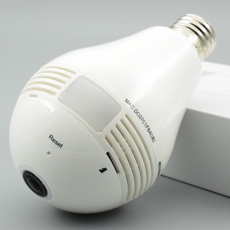 camaras y audio - Cámara wifi tipo bombillo, ideal para monitorear de manera discreta.  1