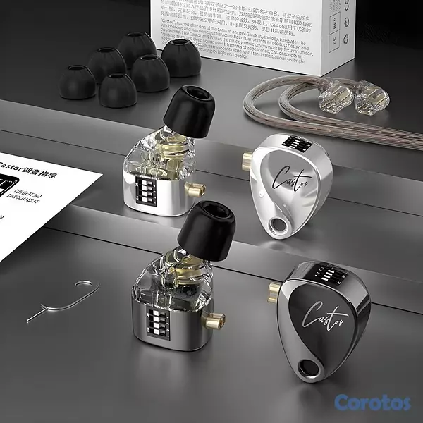 camaras y audio - ✅ Audífonos KZ Castor HiFi Harman Monitores HiFi-  6