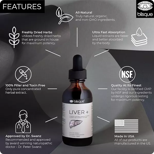 Salud y Equipamiento Médico - Suplemento Blisque Liver Complex Para Desintoxicar, Limpiar 3