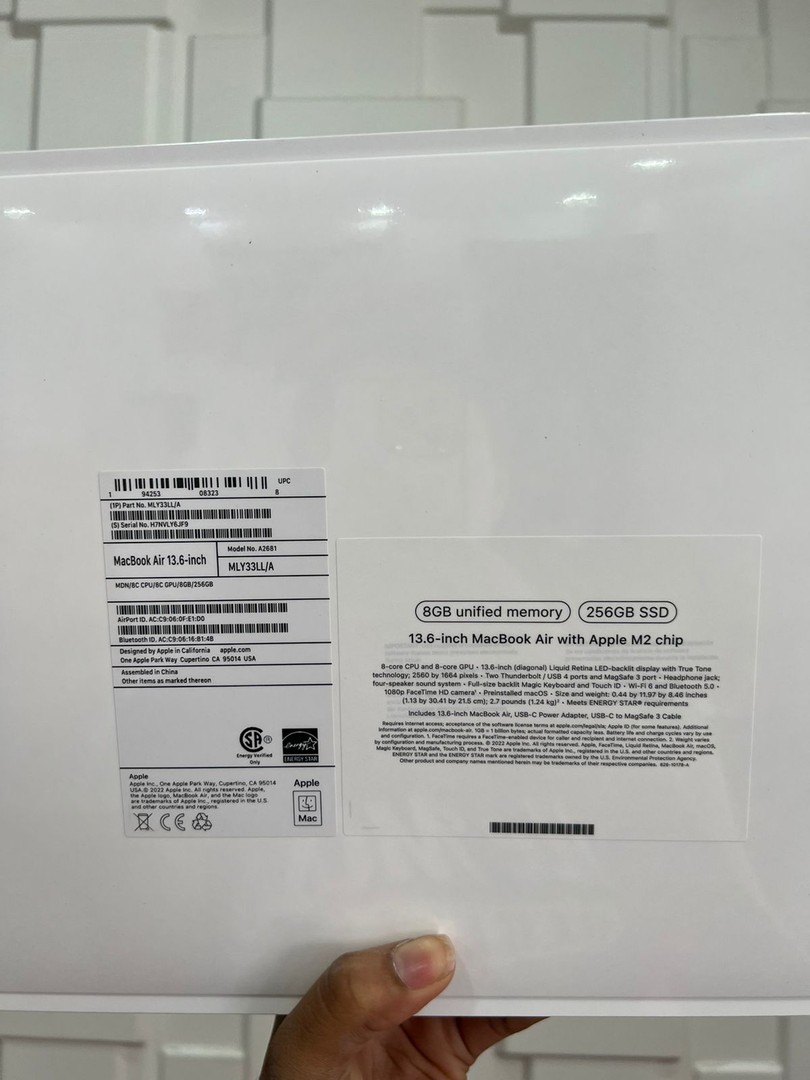 celulares y tabletas - MacBook Air Chip M2 2022 Midnight 8GB Y 256GB 2