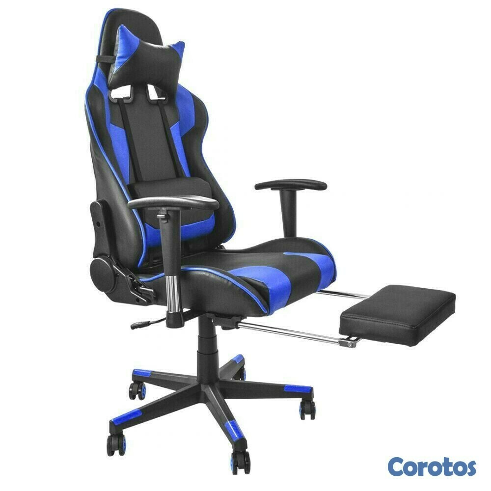 muebles y colchones - SILLA GAMER  HG-F-EC2 ROJA,AZUL Y BLANCA 2