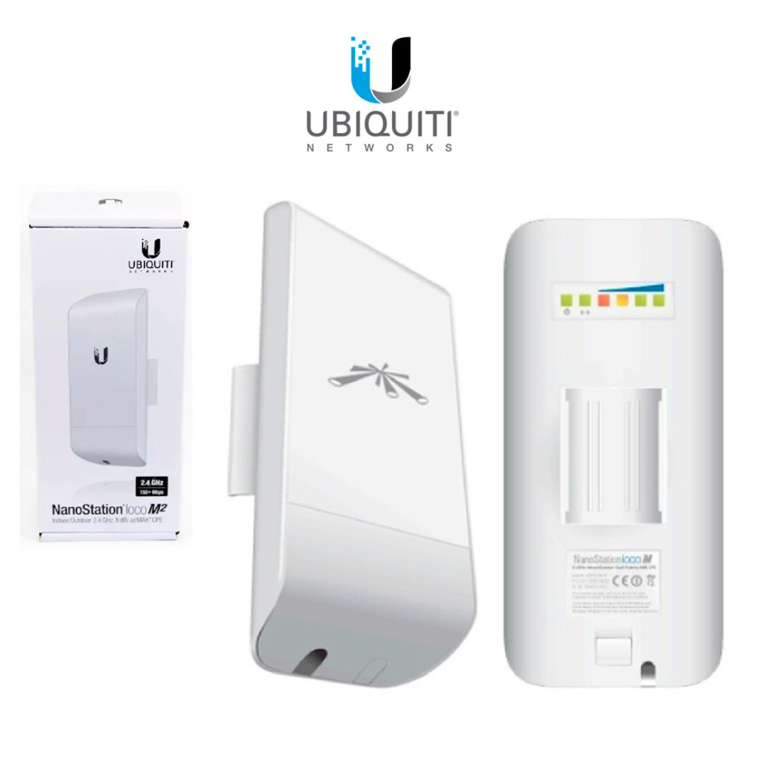 computadoras y laptops - ACCESS POINT UBIQUITI NANOSTATION LOCO M5 AIRMAX INDOOR OUTDOOR 5.8GHZ 150+ MBPS 0