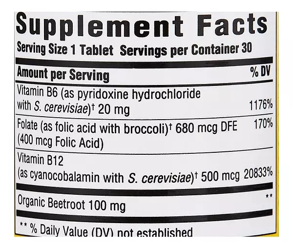 Salud y Equipamiento Médico - Vitamina B12 500 mcg Mega Food - Unidad 2