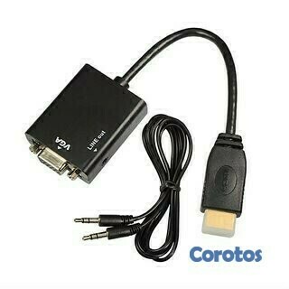 otros electronicos - Adaptador convertidor HDMI macho a VGA 1