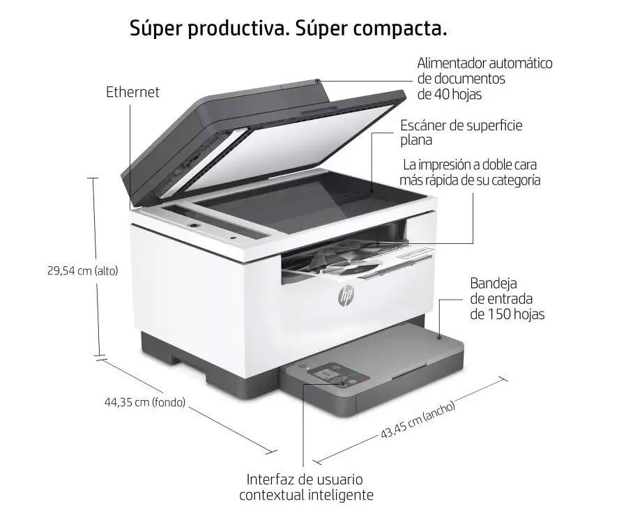 impresoras y scanners - MULTIFUNCTION LASER HP DUPLEX - WIRELESS AC ( COPIER / PRINTER / SCANNER )  1