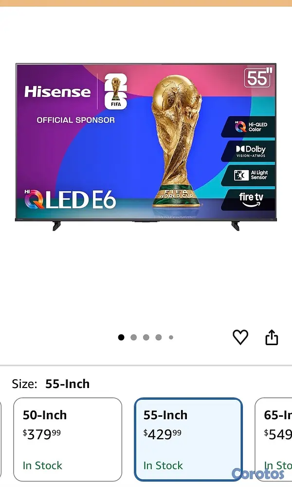 tv - Hisense 55" E6 Cinema Series Hi-QLED 4K UHD Smart Fire TV (55E6QF) 5