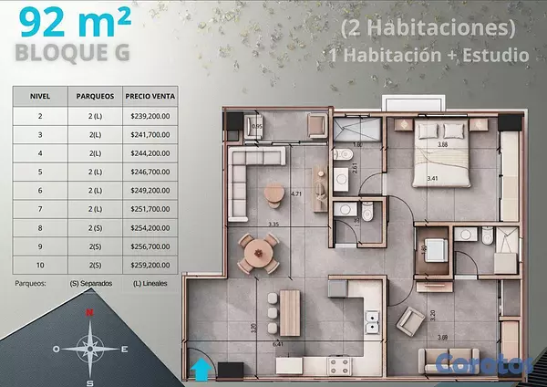 apartamentos - En Venta Apartamentos en Ranacimiento de 1 y 2 habitaciones 3