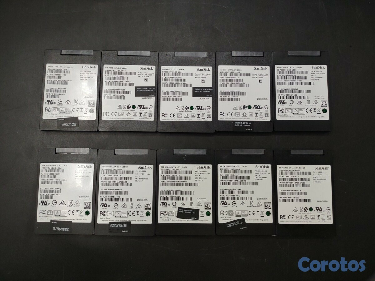 computadoras y laptops - disco duro para laptop ssd solido256g