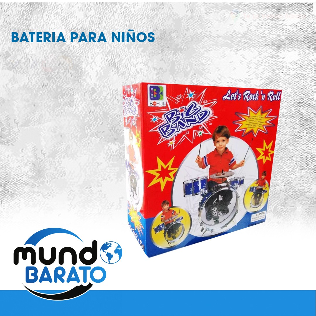 juguetes - Batería De Juguete Para Niño, Tambor, Bateria.