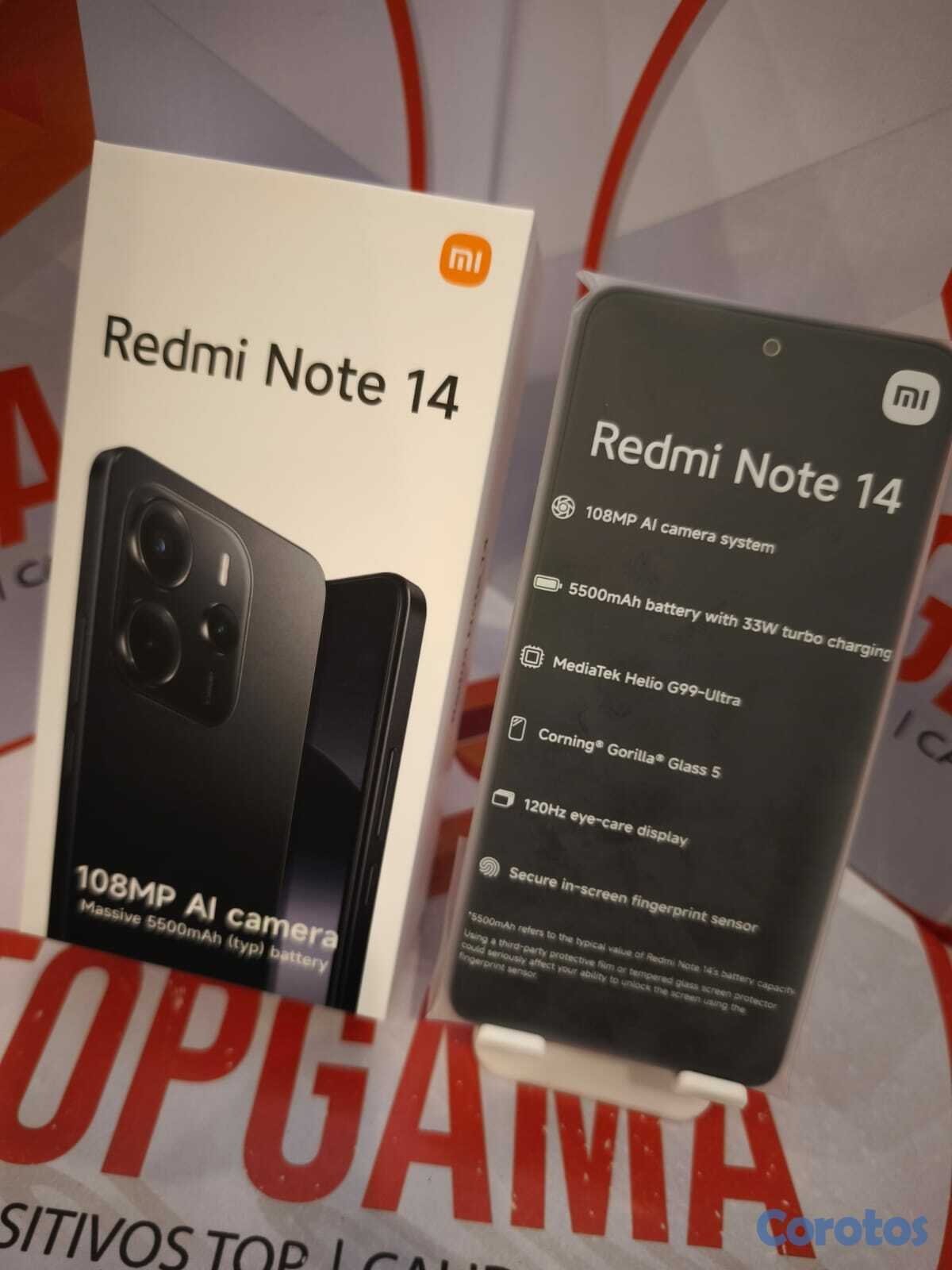 celulares y tabletas - REDMI NOTE 14 4G, 8GB RAM 256GB ROM  9