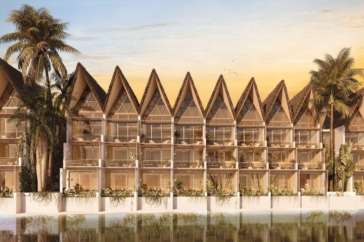 apartamentos - Proyecto en venta Punta Cana #24-1931 un dormitorio, muelle propio, piscina.
 1