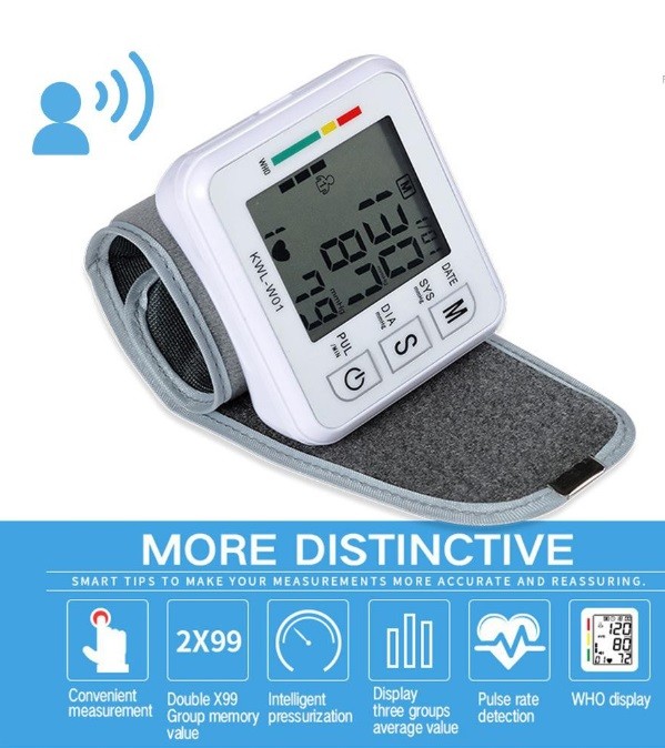 salud y belleza - Monitor de presión arterial mmHg - esfigmomanómetro de muñeca 0