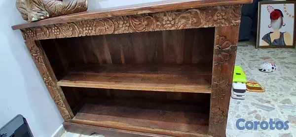 arte y antigüedades - Mueble de recibidor de madera tallada estilo clási 3
