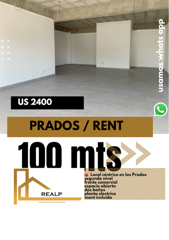 oficinas y locales comerciales - Local espacio abierto Prados