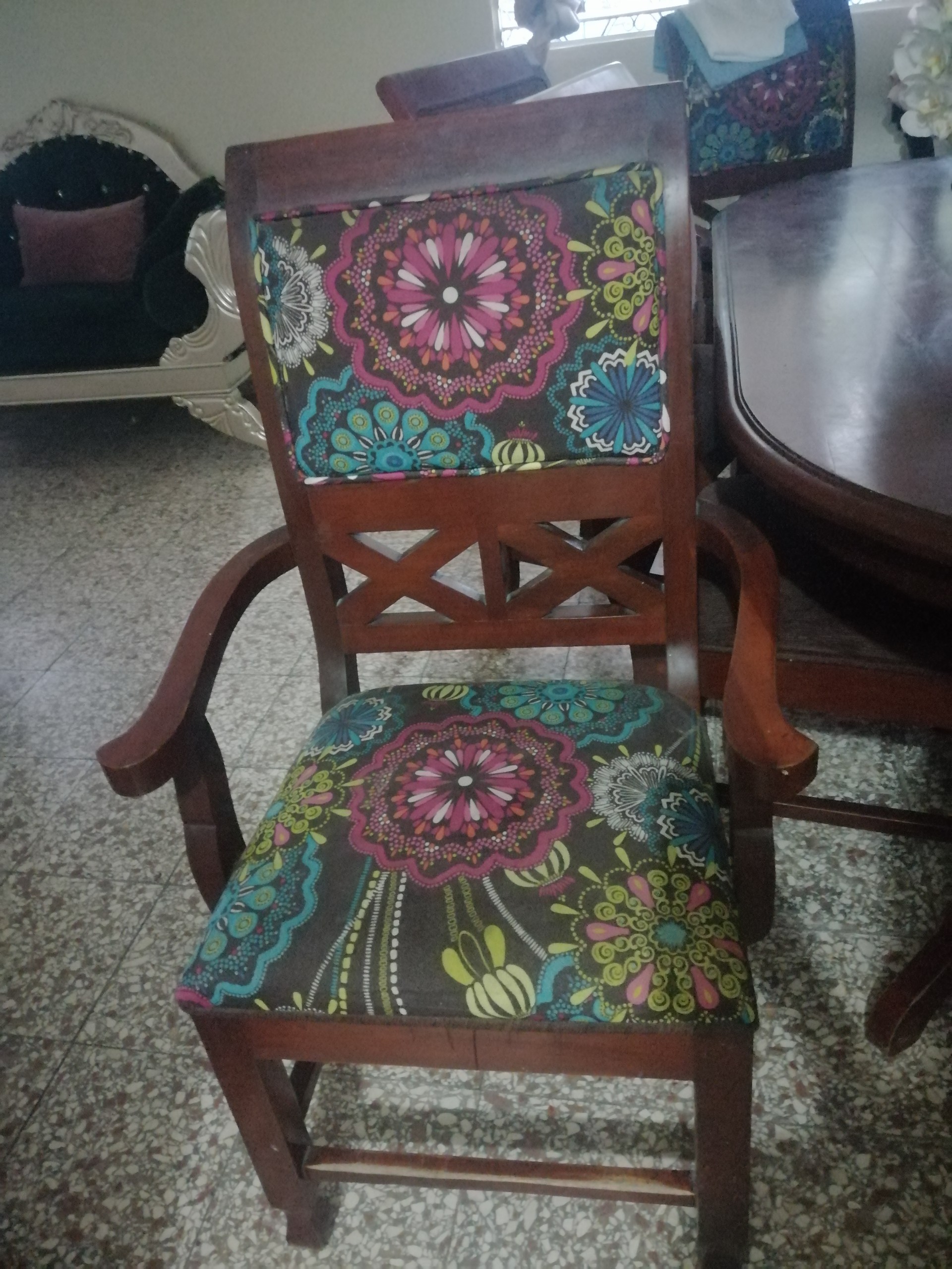 muebles y colchones - Comedor 6 sillas en caoba