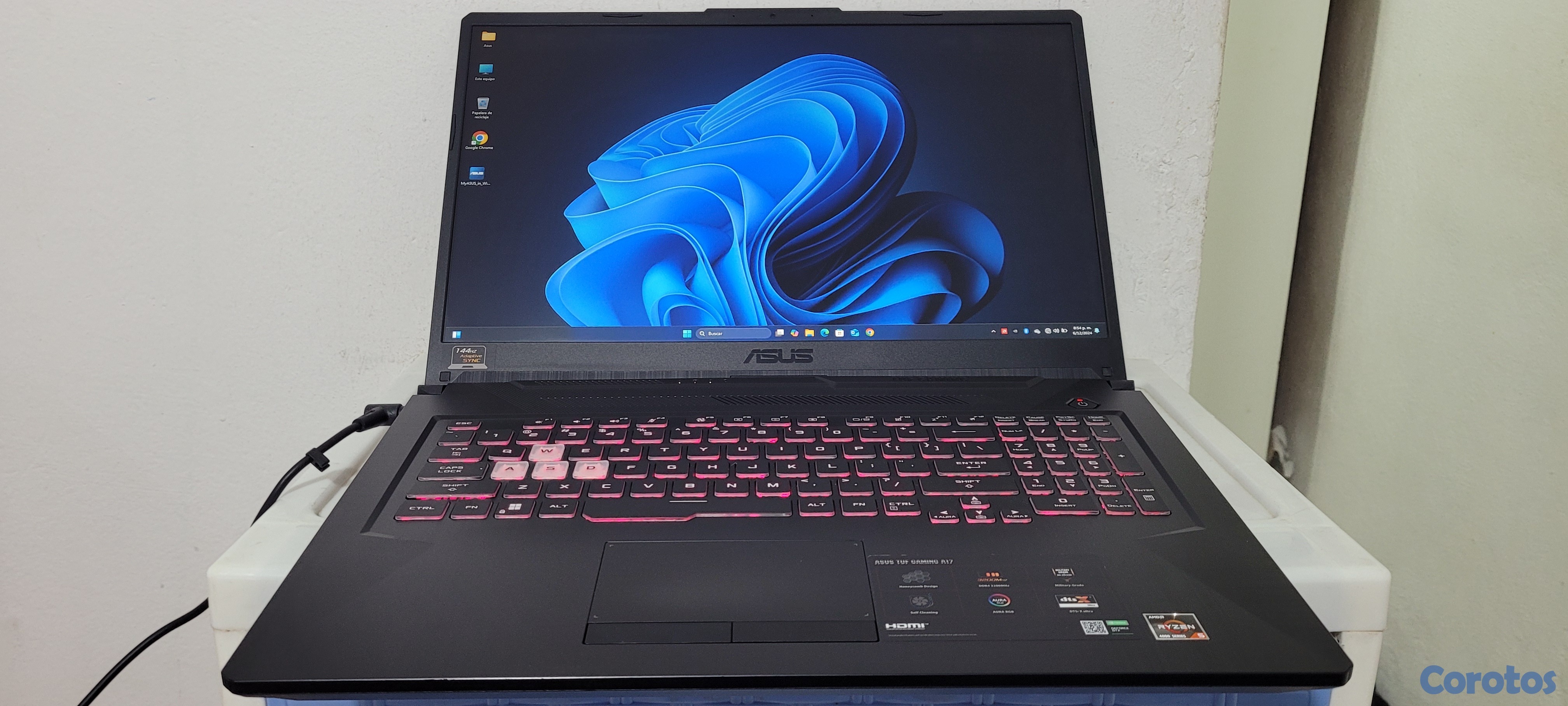 computadoras y laptops - Asus TUF 17 Pulg Ryzen 5 Ram 16gb ddr4 Disco 512gb SSD Nvidea Gtx 1650 4gb 1