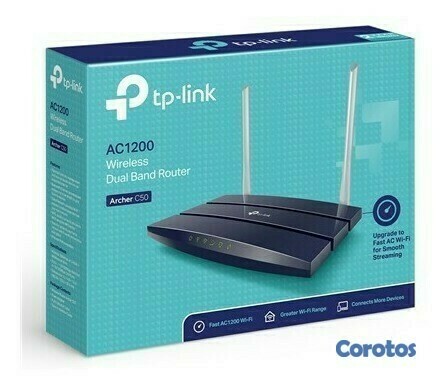 computadoras y laptops - ROUTER WIRELESS TP-LINK ARCHER C50 (US) AC1200, 2.4GHZ/300MBPS, 5.0GHZ/867MBPS 1