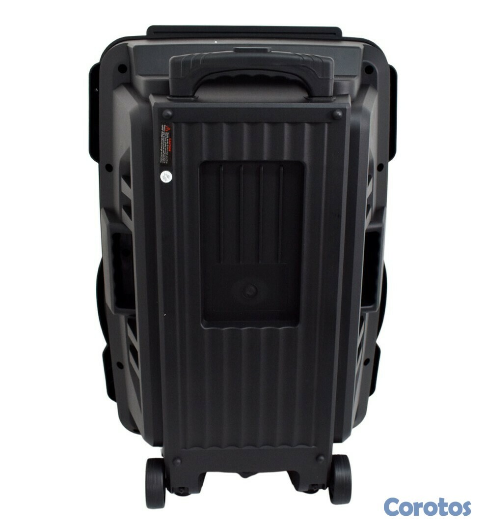 otros electronicos - Bocina Bluetooth de 15 pulgadas con asa y ruedas para su facil transporte y micr 5