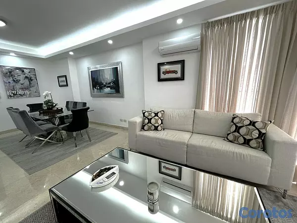 apartamentos - Apartamento Alquiler Piantini Amueblado DOS Habita 9